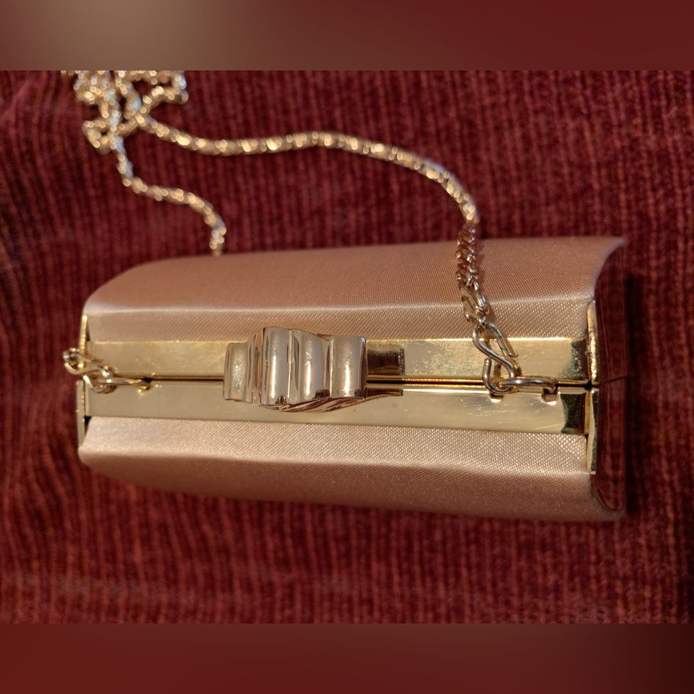 Gold Satin Clutch - Picture 3 of 16